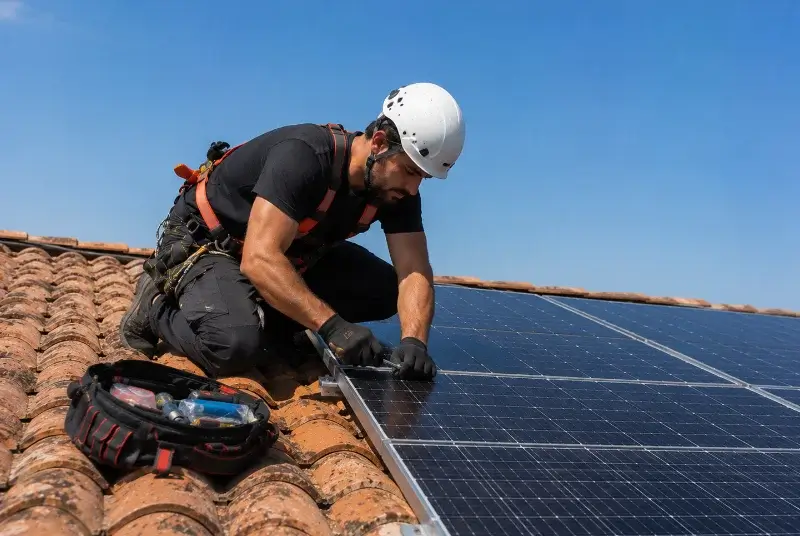 Maintenance et monitoring de panneaux solaires à Saze