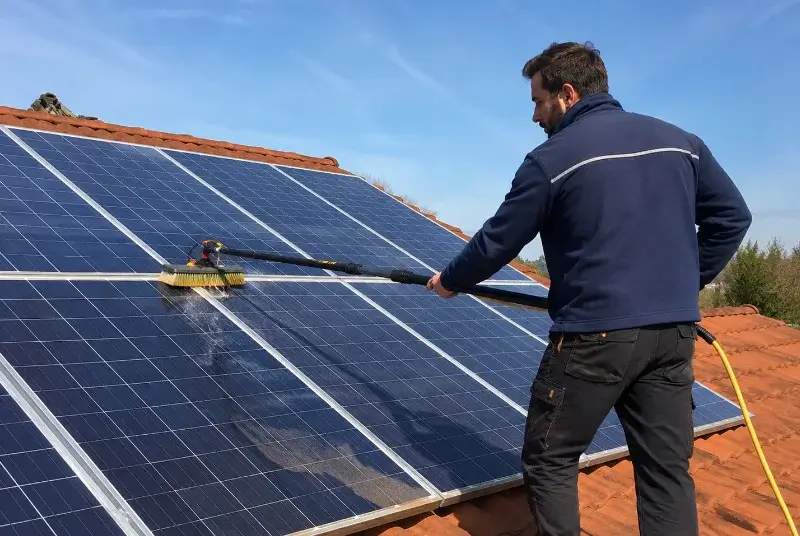Nettoyage et entretien de panneaux solaires à Saze